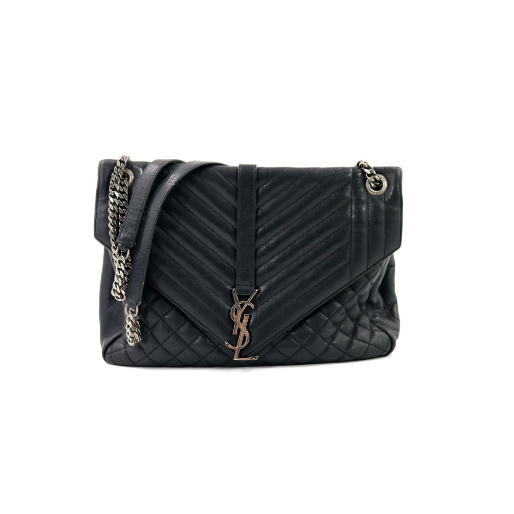 Saint Laurent College Pelle Nera