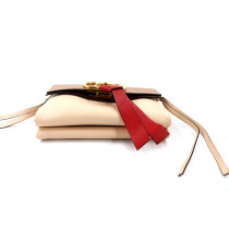 Valentino V Ring Pelle Rosa e Beige