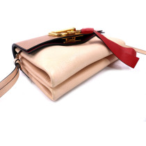 Valentino V Ring Pelle Rosa e Beige