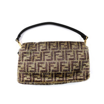 Fendi Baguette Paillettes Marrone