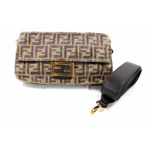 Fendi Baguette Paillettes Marrone