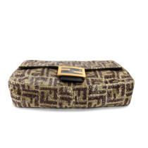 Fendi Baguette Paillettes Marrone