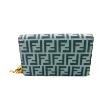 Fendi Pochette Diamonds Pelle Blu
