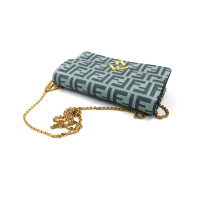 Fendi Pochette Diamonds Pelle Blu