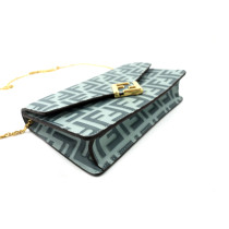 Fendi Pochette Diamonds Pelle Blu