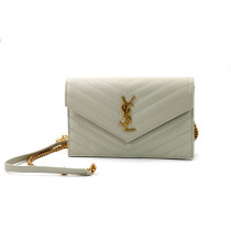 Saint Laurent Woc Small Pelle Bianca