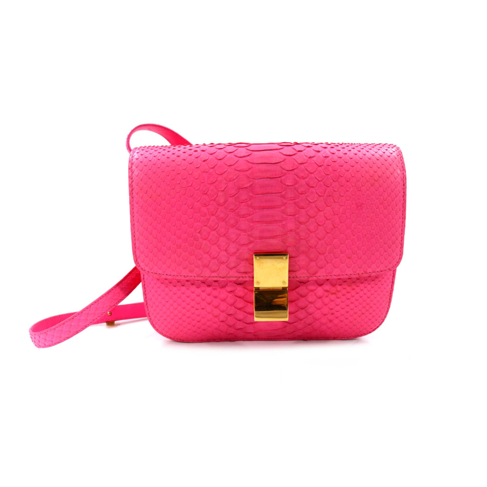 Celine Box Pitone Fucsia