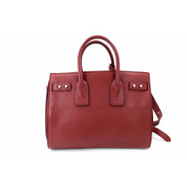 Saint Laurent Sac de Jour Pelle Rosso Vino