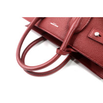 Saint Laurent Sac de Jour Pelle Rosso Vino