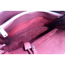 Saint Laurent Sac de Jour Pelle Rosso Vino