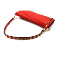 Valentino Wallet On Strap Pelle Rossa