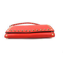 Valentino Wallet On Strap Pelle Rossa
