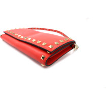 Valentino Wallet On Strap Pelle Rossa