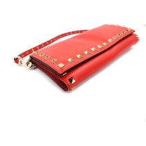 Valentino Wallet On Strap Pelle Rossa