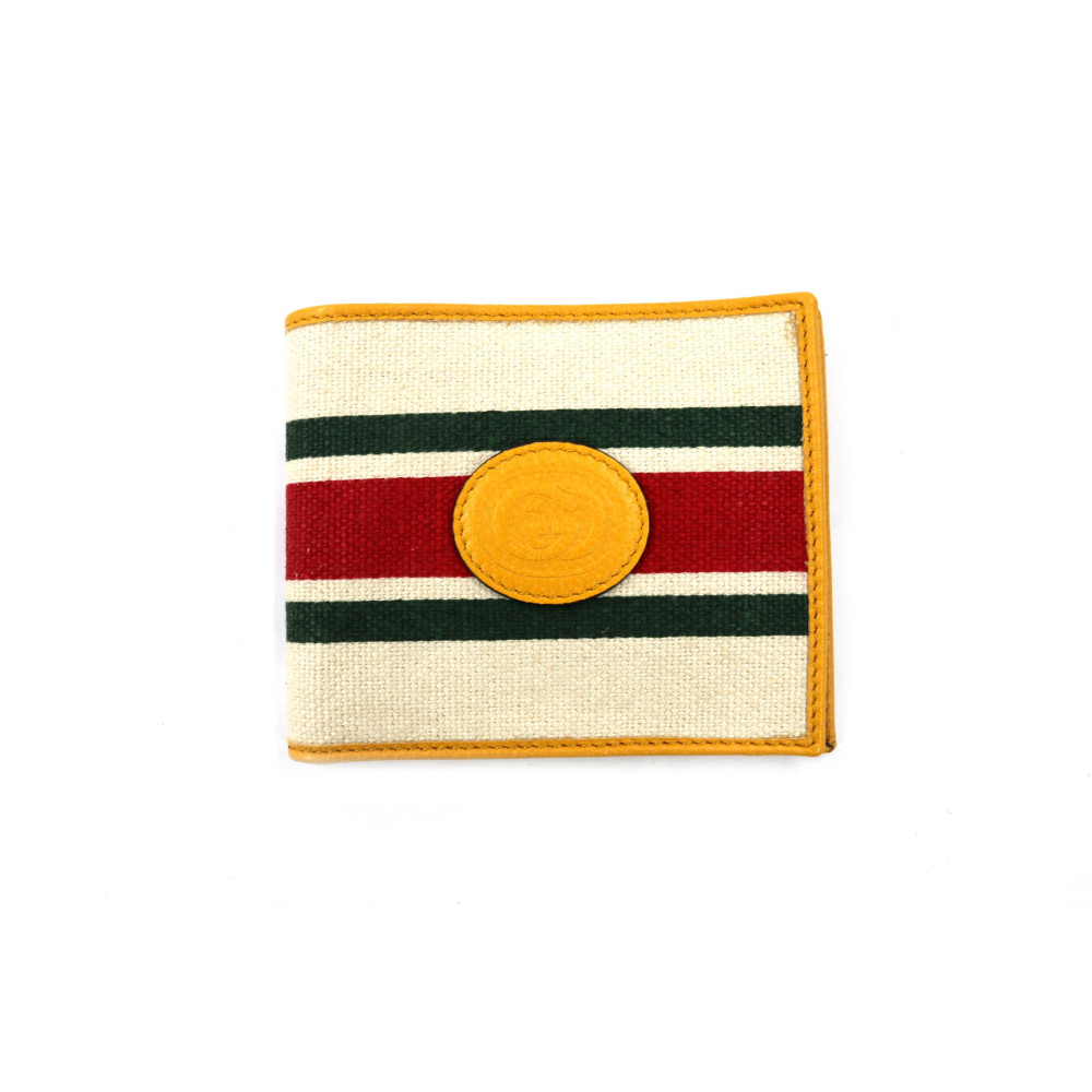 Gucci Portafoglio Tessuto Bianco