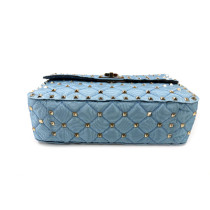 Valentino Spike Tessuto Azzurro