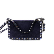 Valentino Tracolla Pelle Blu