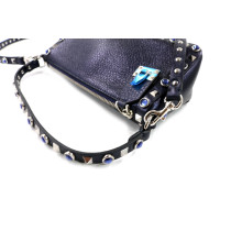 Valentino Tracolla Pelle Blu