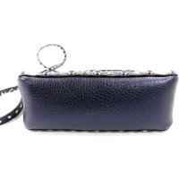 Valentino Tracolla Pelle Blu