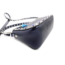 Valentino Tracolla Pelle Blu