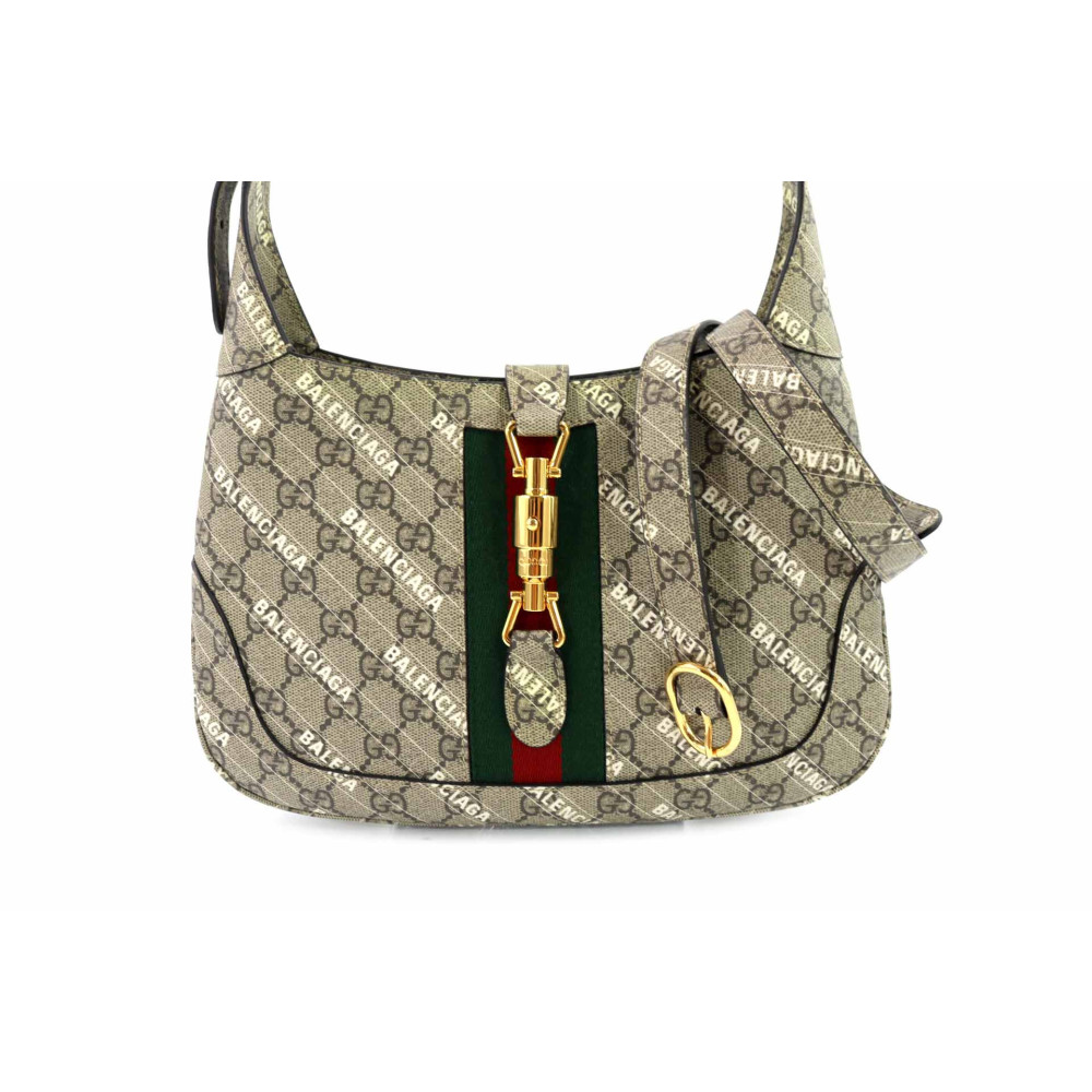 Gucci Per Balenciaga Jackie Tela Beige