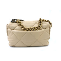 Chanel 19 Media Pelle Beige
