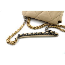Chanel 19 Media Pelle Beige