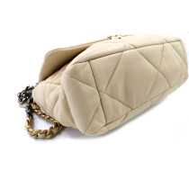 Chanel 19 Media Pelle Beige