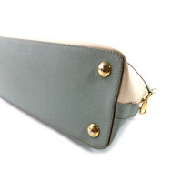 Dolce & Gabbana Megan Dome Satchel Pelle Azzurra e Beige