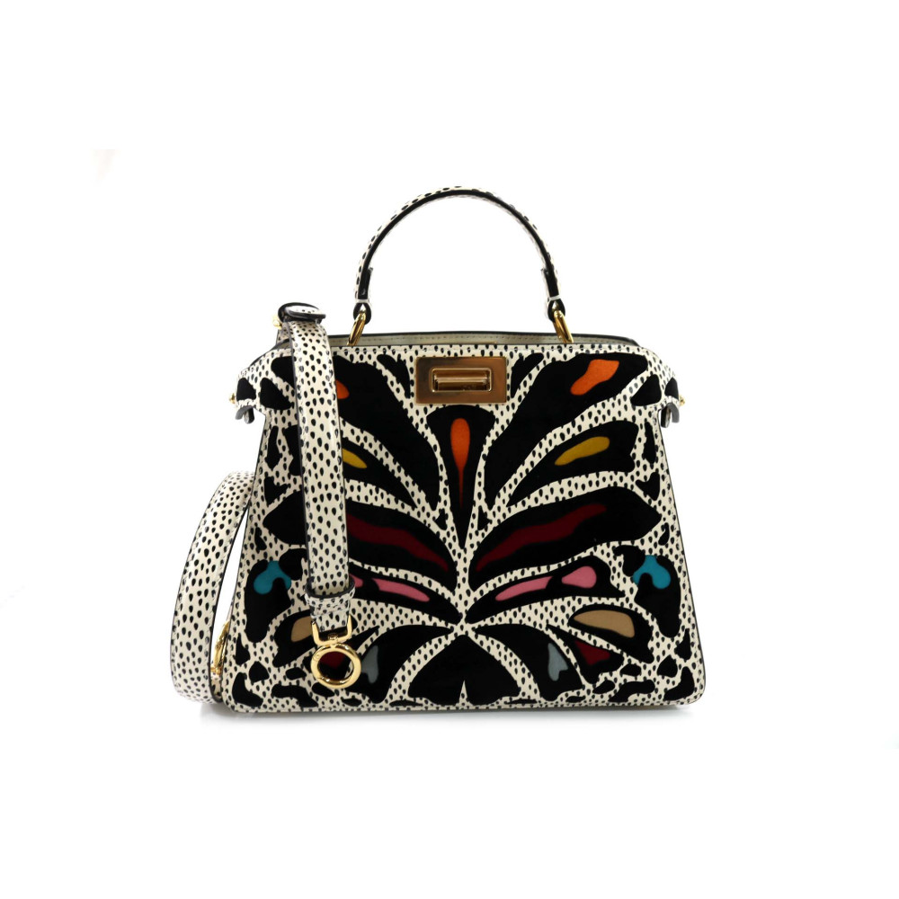 Fendi Flair 3 Pelle Bianca e Multicolor