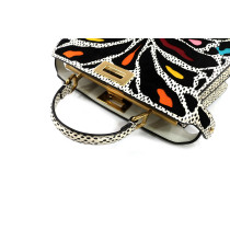 Fendi Flair 3 Pelle Bianca e Multicolor