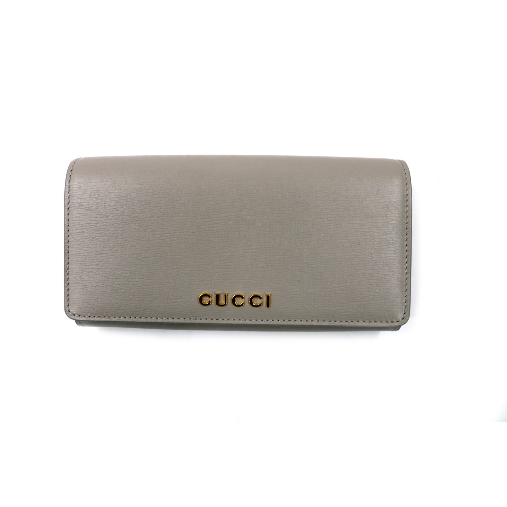 Gucci Portafoglio Pelle Grigia