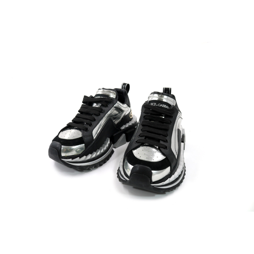 Dolce & Gabbana Sneakers Pelle Argento