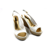 Louis Vuitton Sandali Tela Bianca