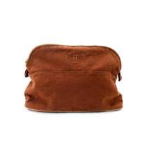 Hermes Pochette Tessuto Marrone