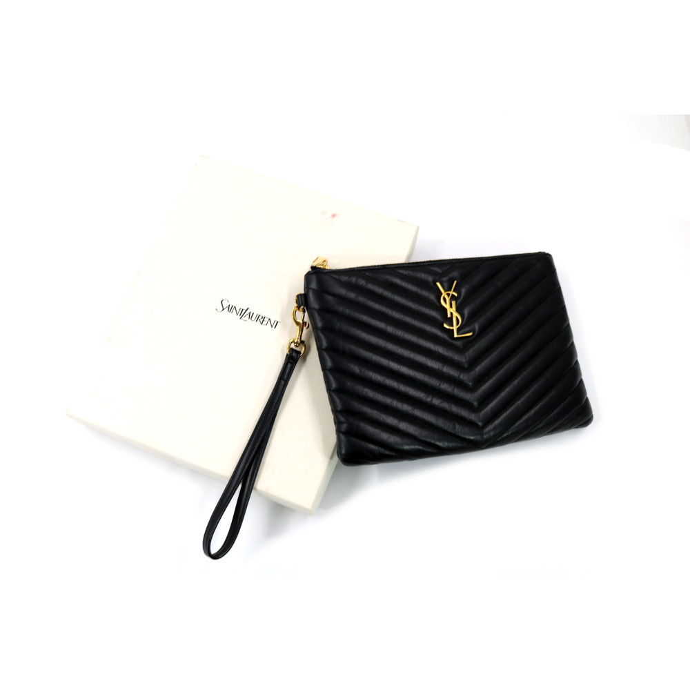 Saint Laurent Pochette Cassandre Pelle Nera