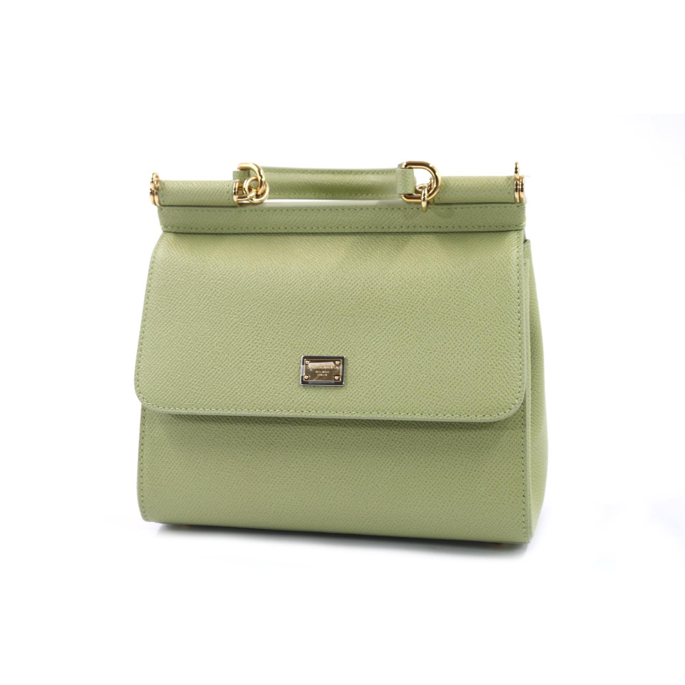 Dolce & Gabbana Sicily Small Pelle Dauphine Verde