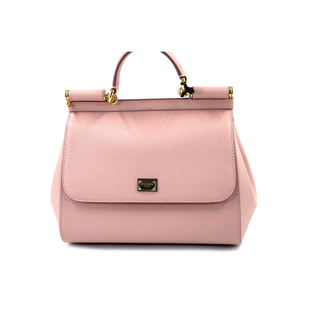 Dolce & Gabbana Sicily Media Pelle Dauphine Rosa