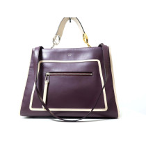 Fendi Runway Pelle Viola Scuro