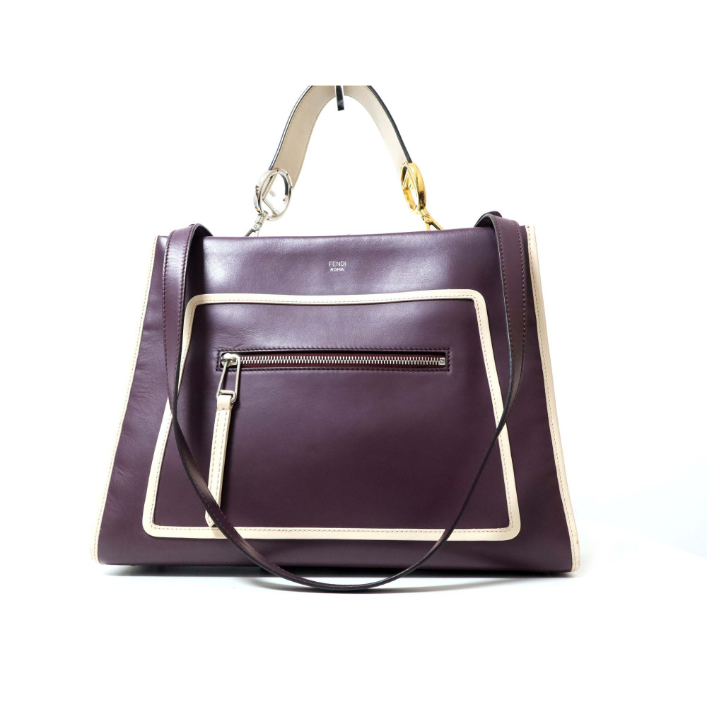 Fendi Runway Pelle Viola Scuro