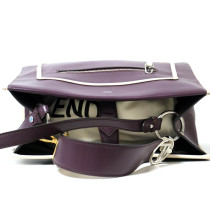 Fendi Runway Pelle Viola Scuro