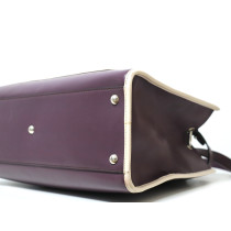 Fendi Runway Pelle Viola Scuro