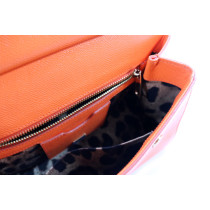 Dolce & Gabbana Sicily Media Pelle Saffiano Arancio