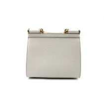 Dolce & Gabbana Sicily Small Pelle Saffiano Panna