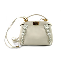 Fendi Peekaboo Mini Limited Pelle Burro
