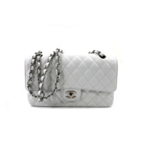 Chanel Timeless Pelle Bianca