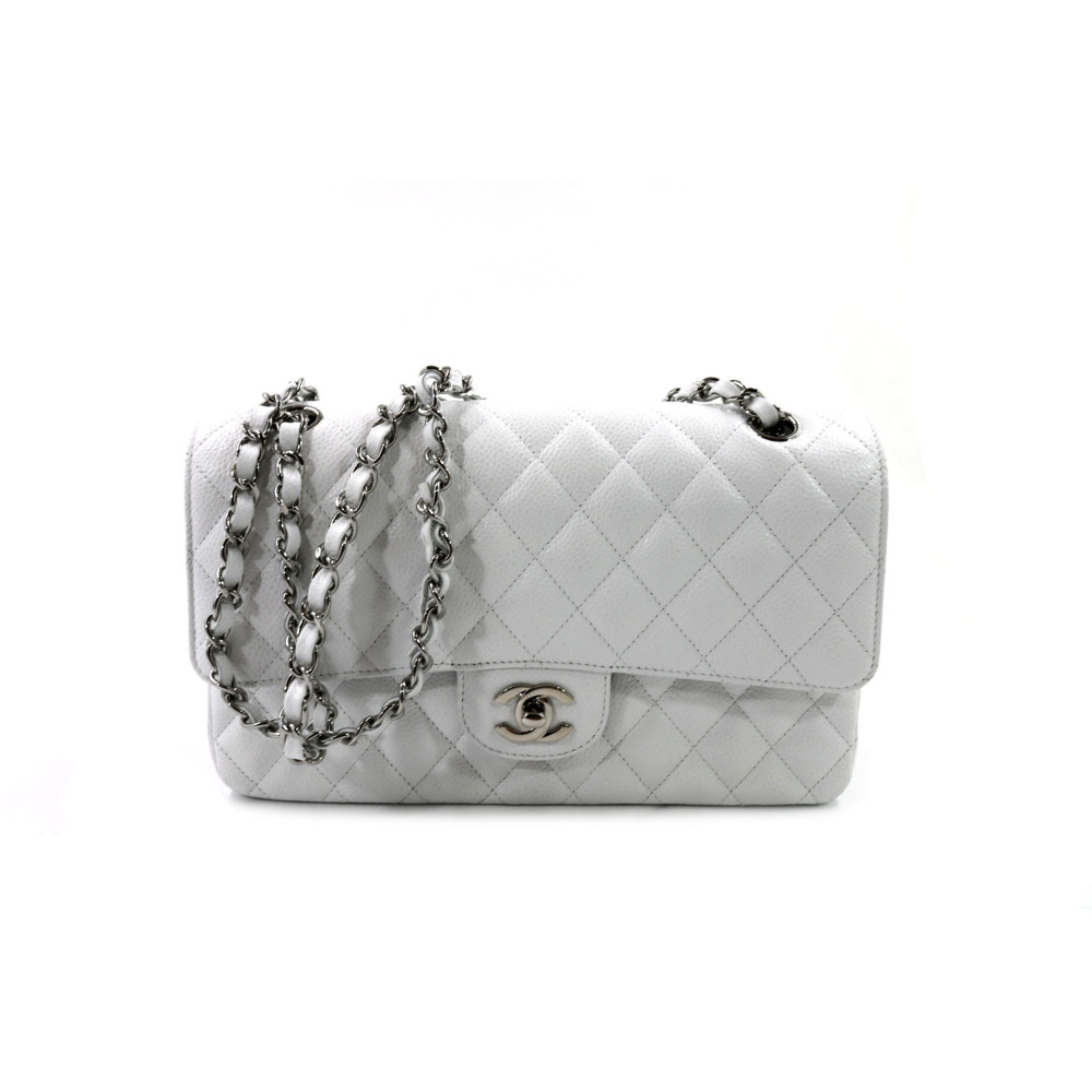 Chanel Timeless Pelle Bianca