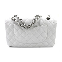 Chanel Timeless Pelle Bianca