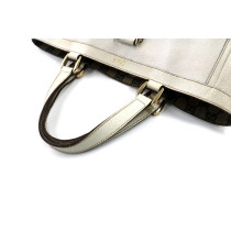 Gucci Abbey D Ring Vintage Pelle Bianca