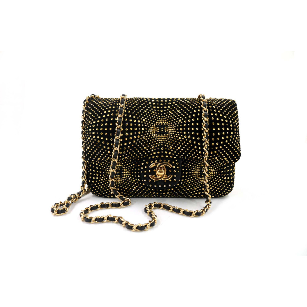 Chanel Classic Flap Mini Velluto Nero